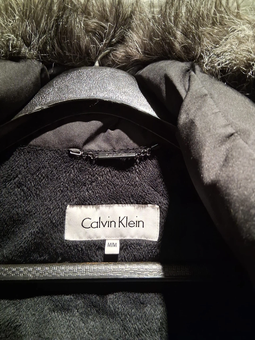 Calvin Klein Black Puffer Coat - Size M