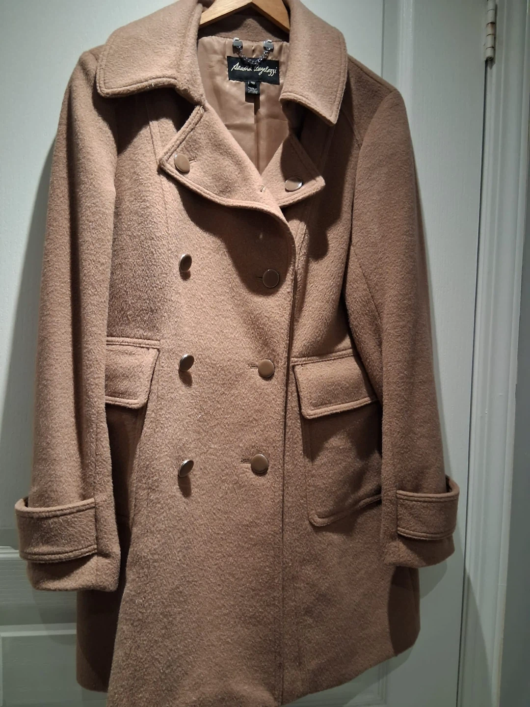Adriana Augelazzi Pure Wool Coat - Size 40 - photo 3