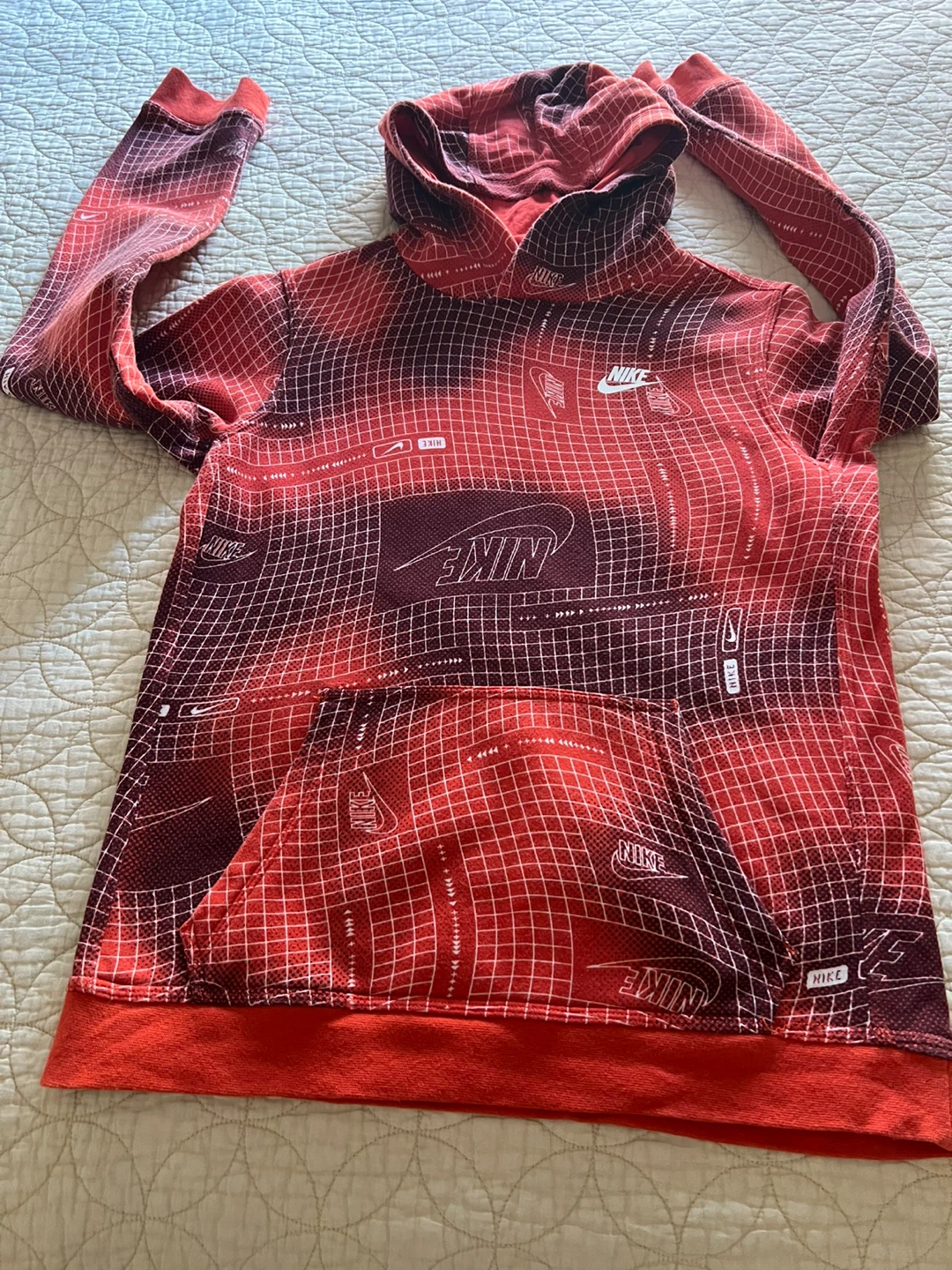 Nike Red Graphic Hoodie - XL