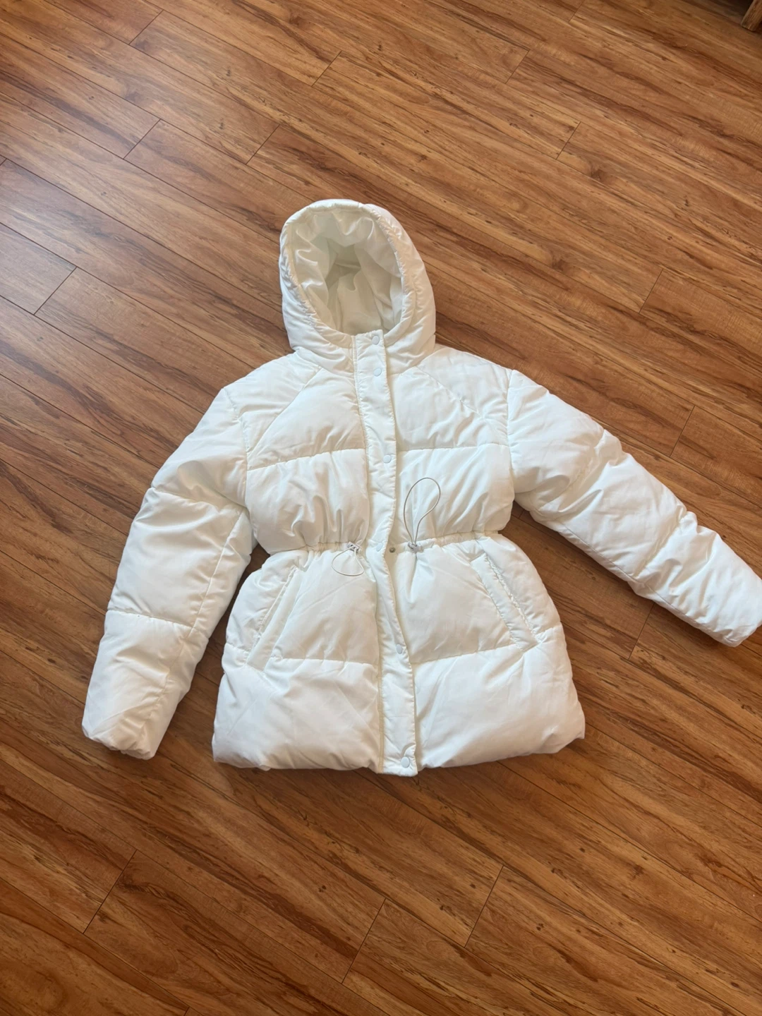 H&M Divided White Puffer Jacket