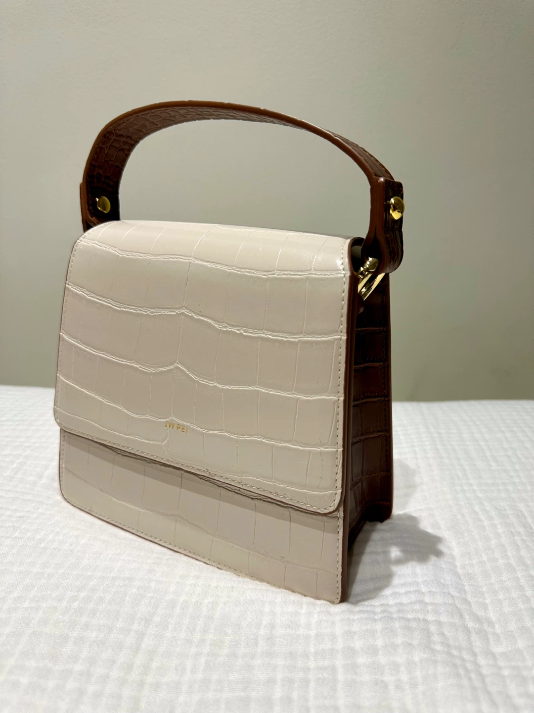 JW PEI Fae Top Handle/Crossbody Croc Purse