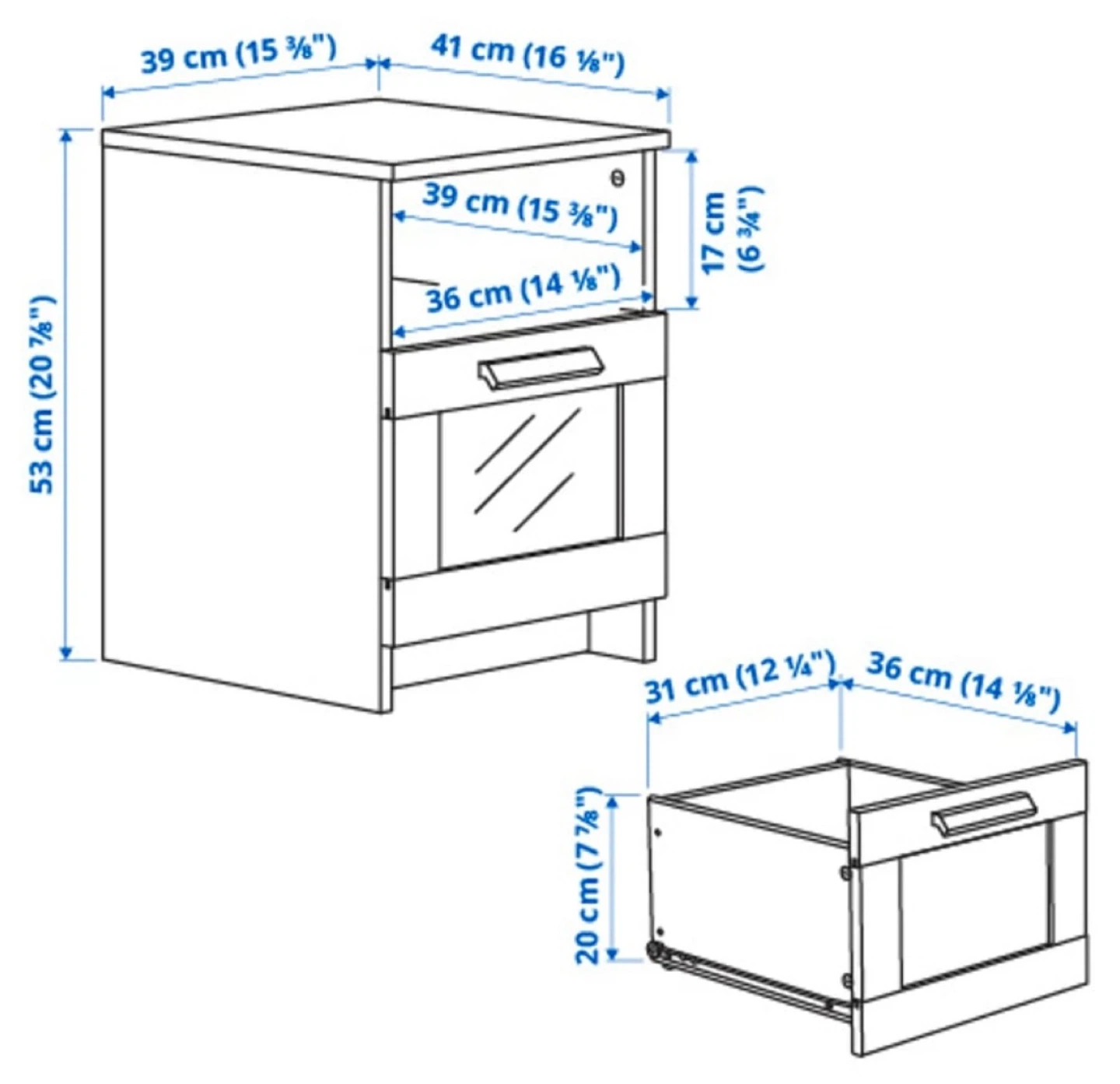 Nightstand IKEA Brimnes - photo 4
