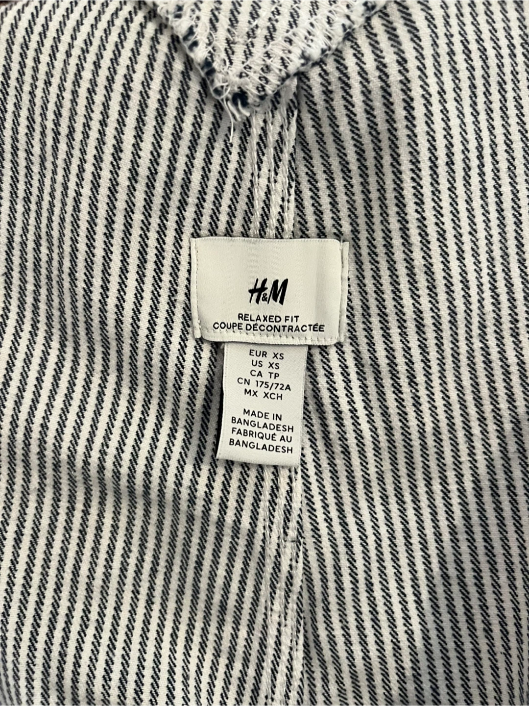 H&M Striped Overalls - Size XS (Men’s) - photo 2