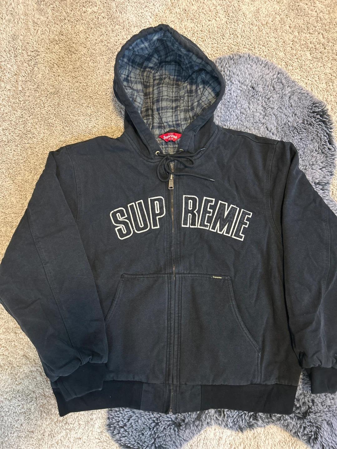 Supreme Reflective Arc Hooded Work Jacket