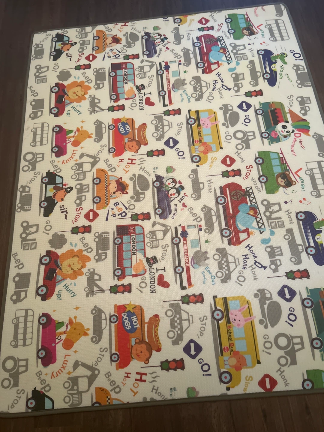 Alphabet & Vehicle Baby Play Mat - photo 2