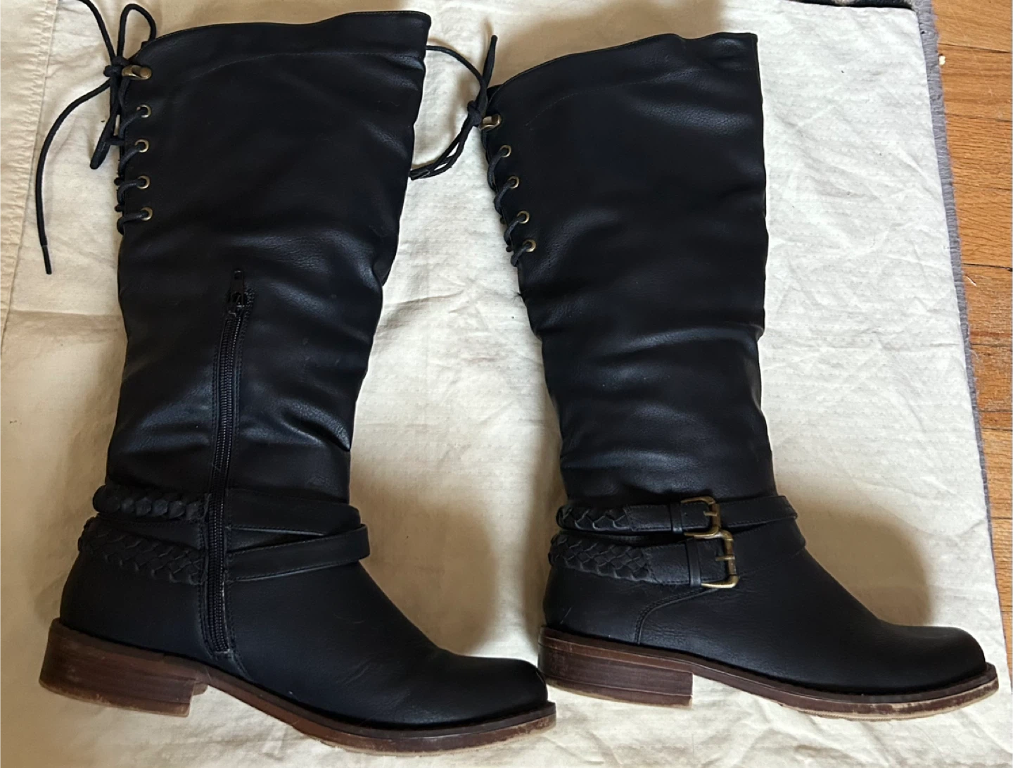 Black Knee High Boots - photo 2