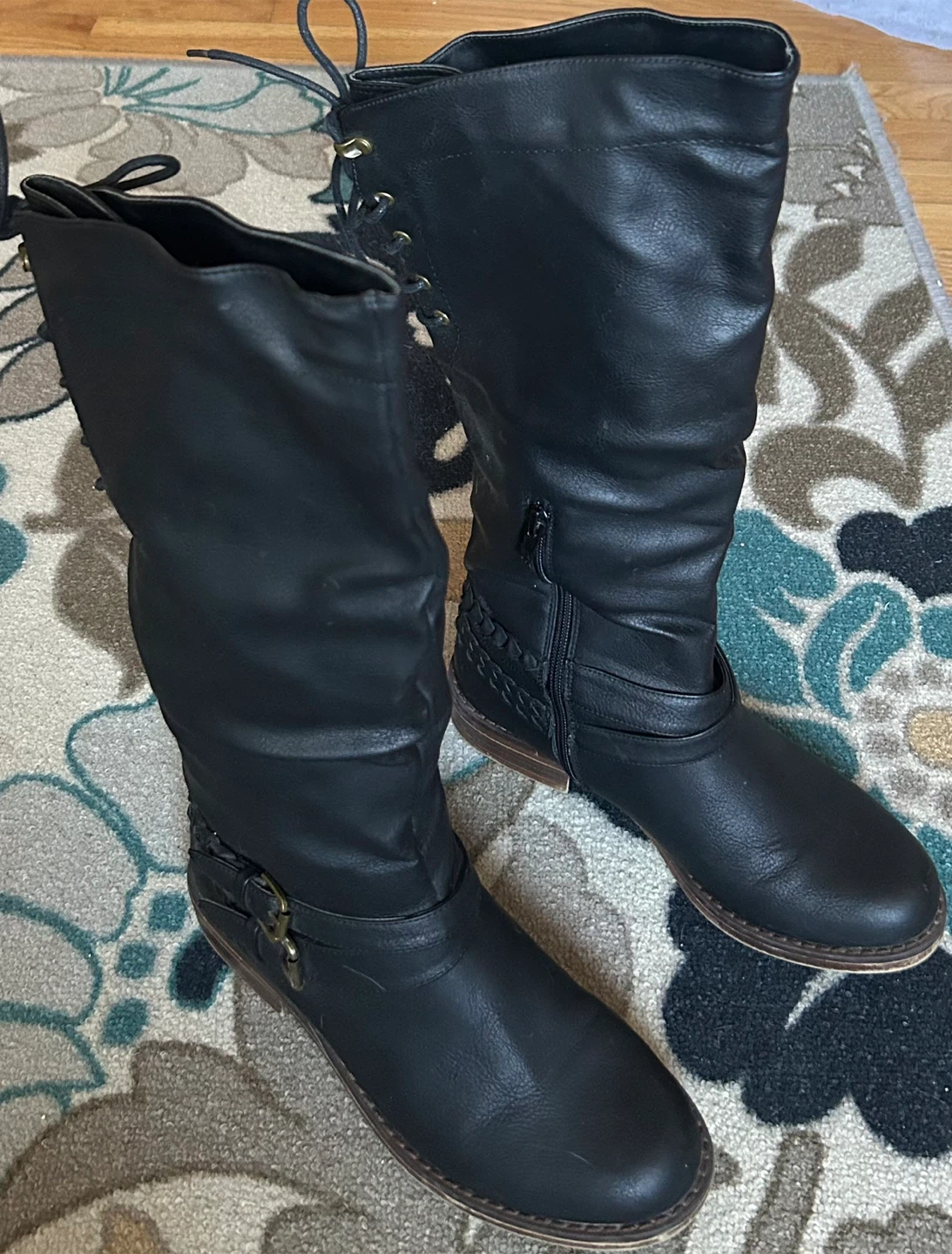 Black Knee High Boots