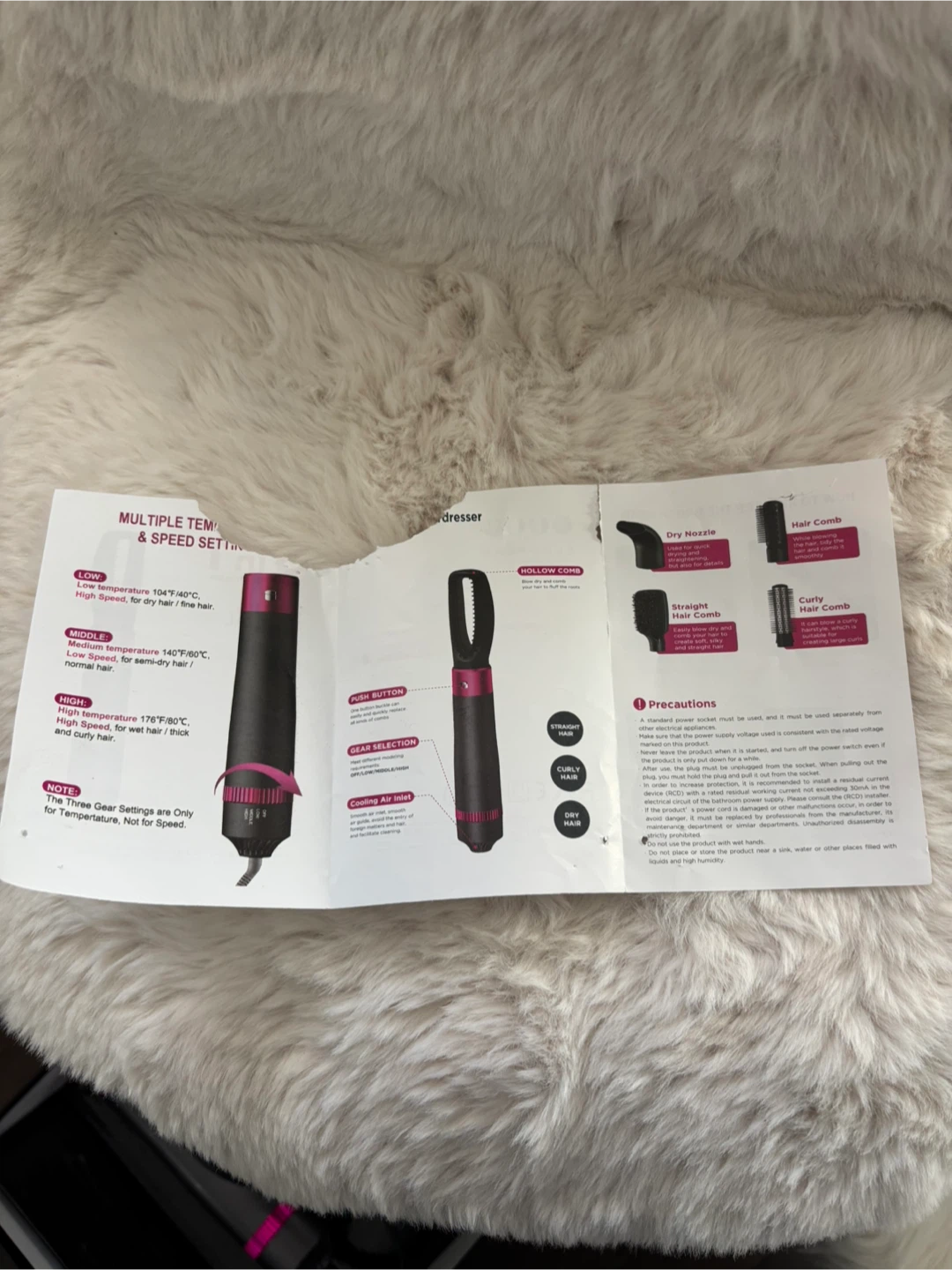 European 5 in 1 Hot Air Hair Styler - photo 4