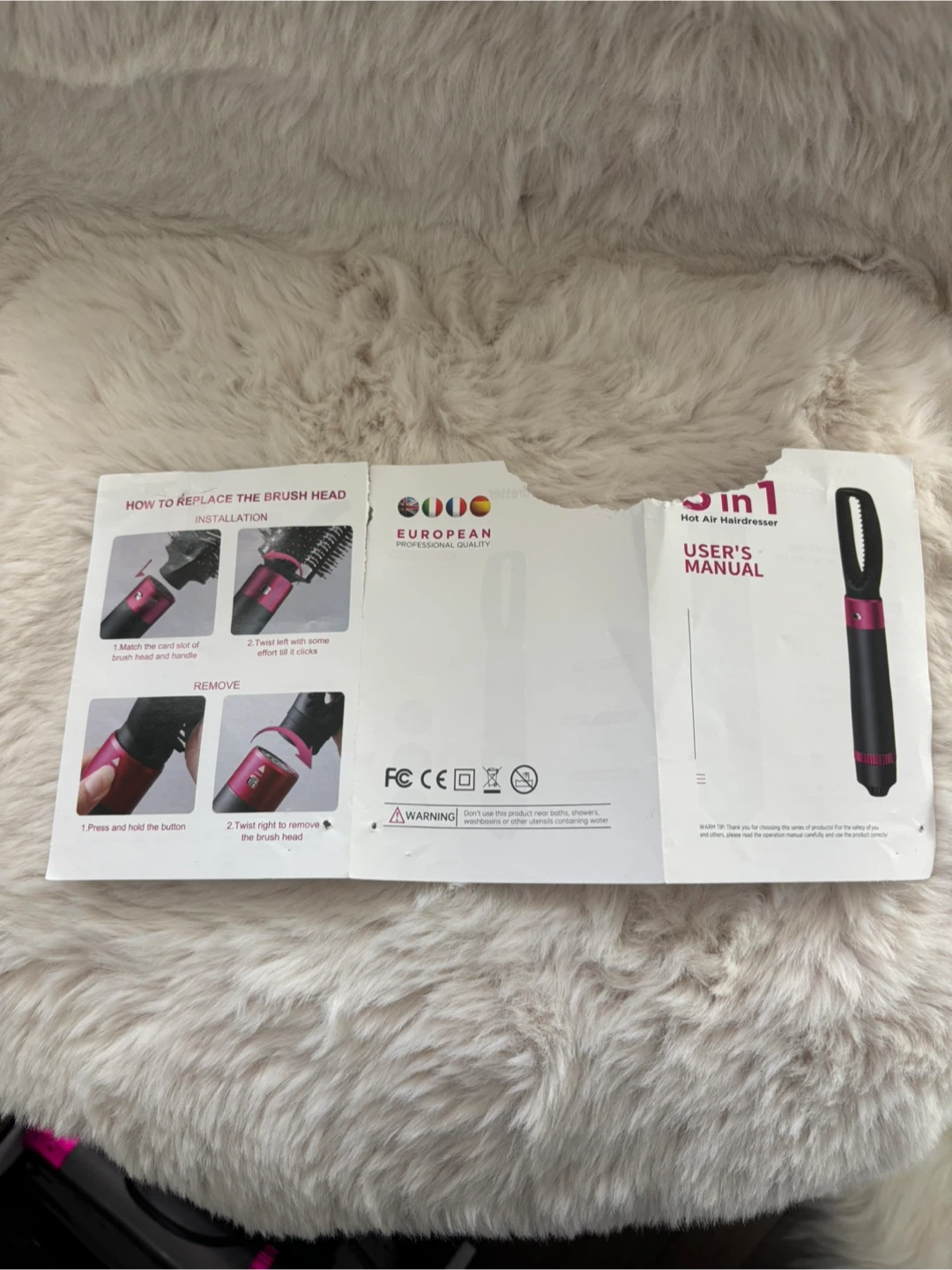 European 5 in 1 Hot Air Hair Styler - photo 5