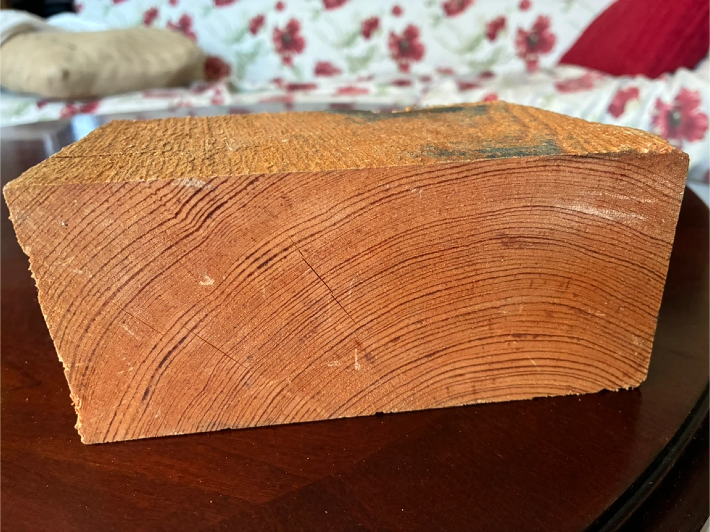 Block finely grained wood paperweight Douglas fir art - photo 2