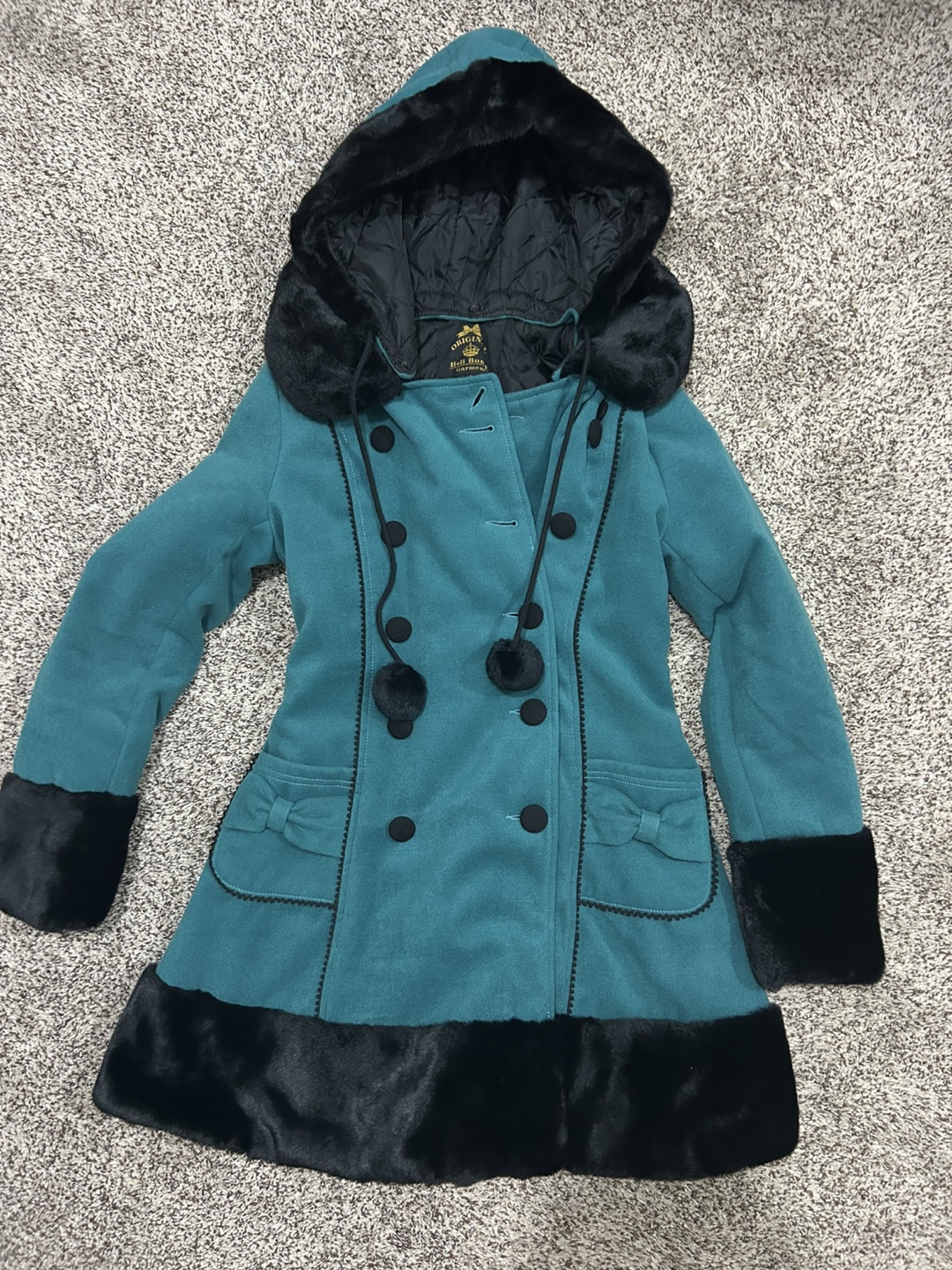 Hell Bunny Original Garment Hooded Coat - Size S