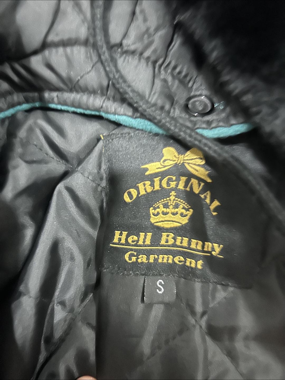 Hell Bunny Original Garment Hooded Coat - Size S - photo 3