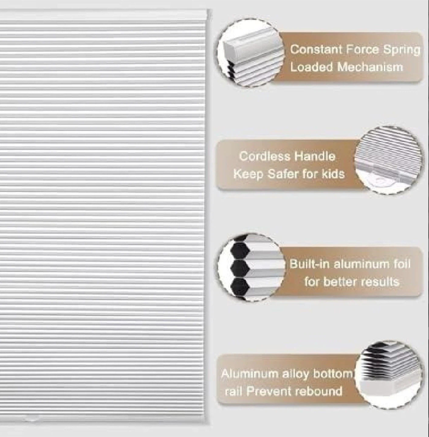 MYshade Cellular Cordless Blinds, 25”x64” - photo 3