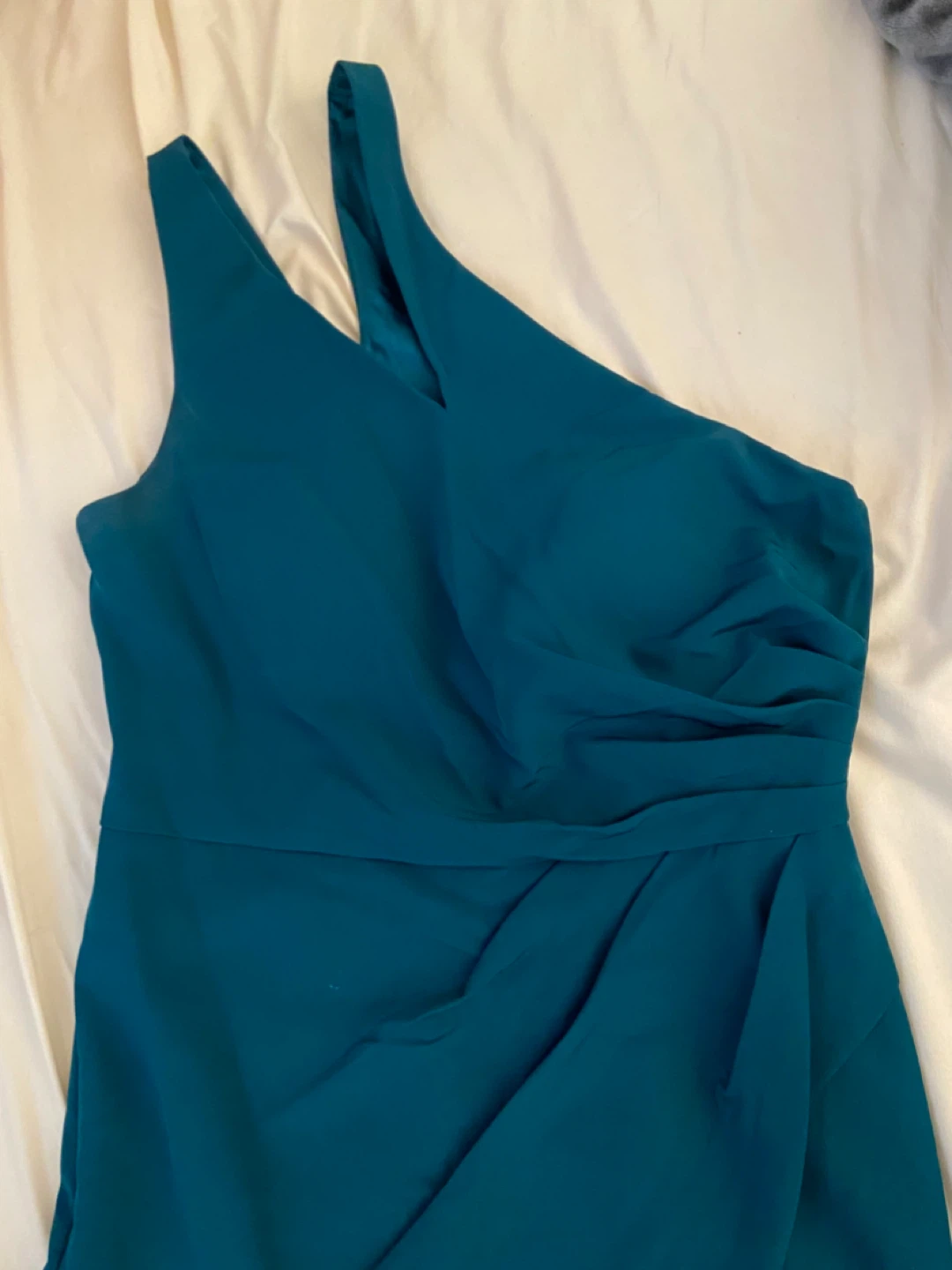 David's Bridal Green Bridesmaid Dress - Size 12 / Large - photo 2