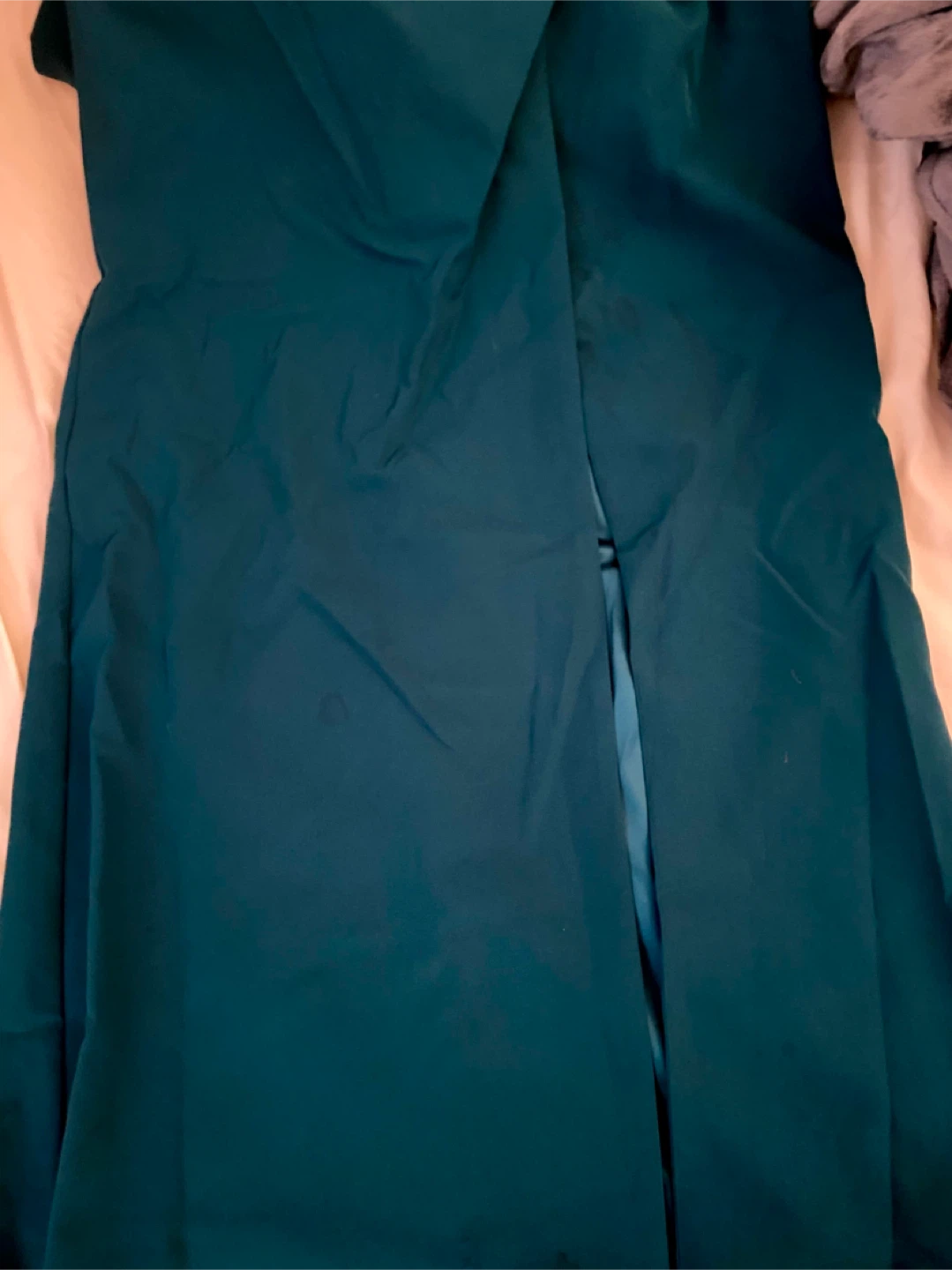 David's Bridal Green Bridesmaid Dress - Size 12 / Large - photo 3