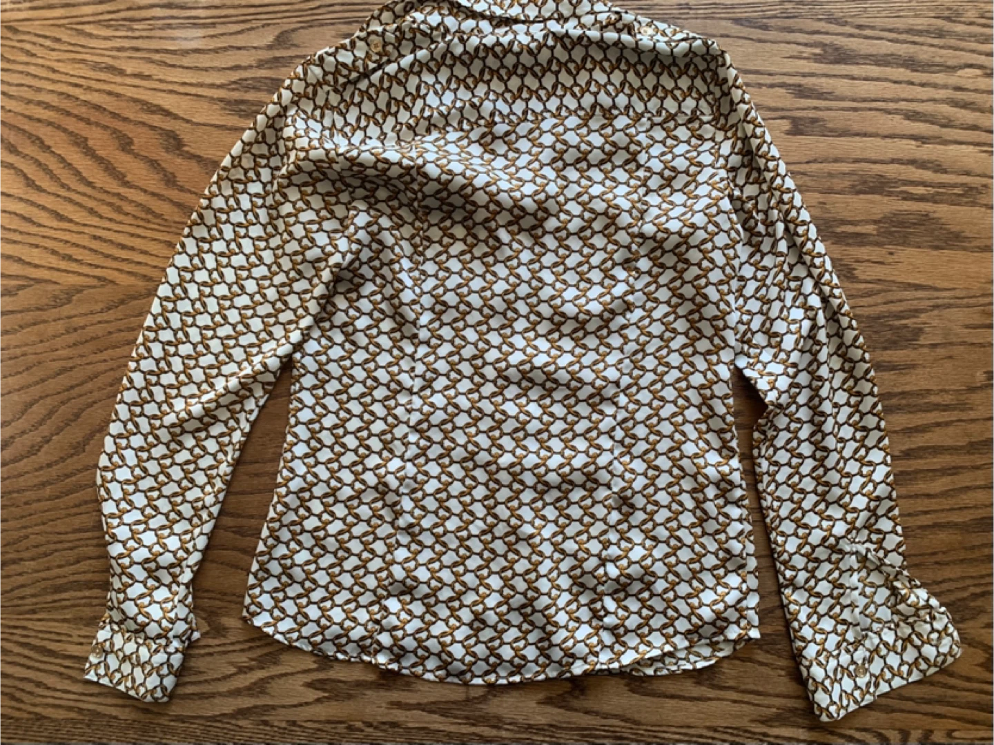 Michael Kors Chain Print Blouse - Size S - photo 2