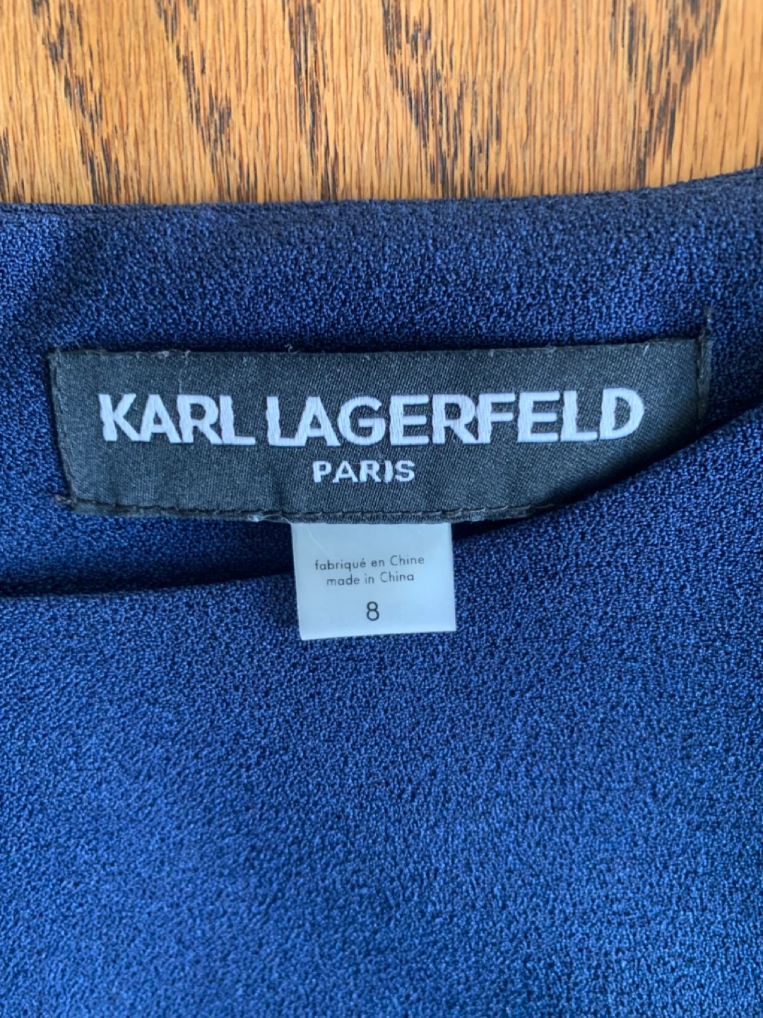 Karl Lagerfeld Paris Navy Dress - Size 8 - photo 2