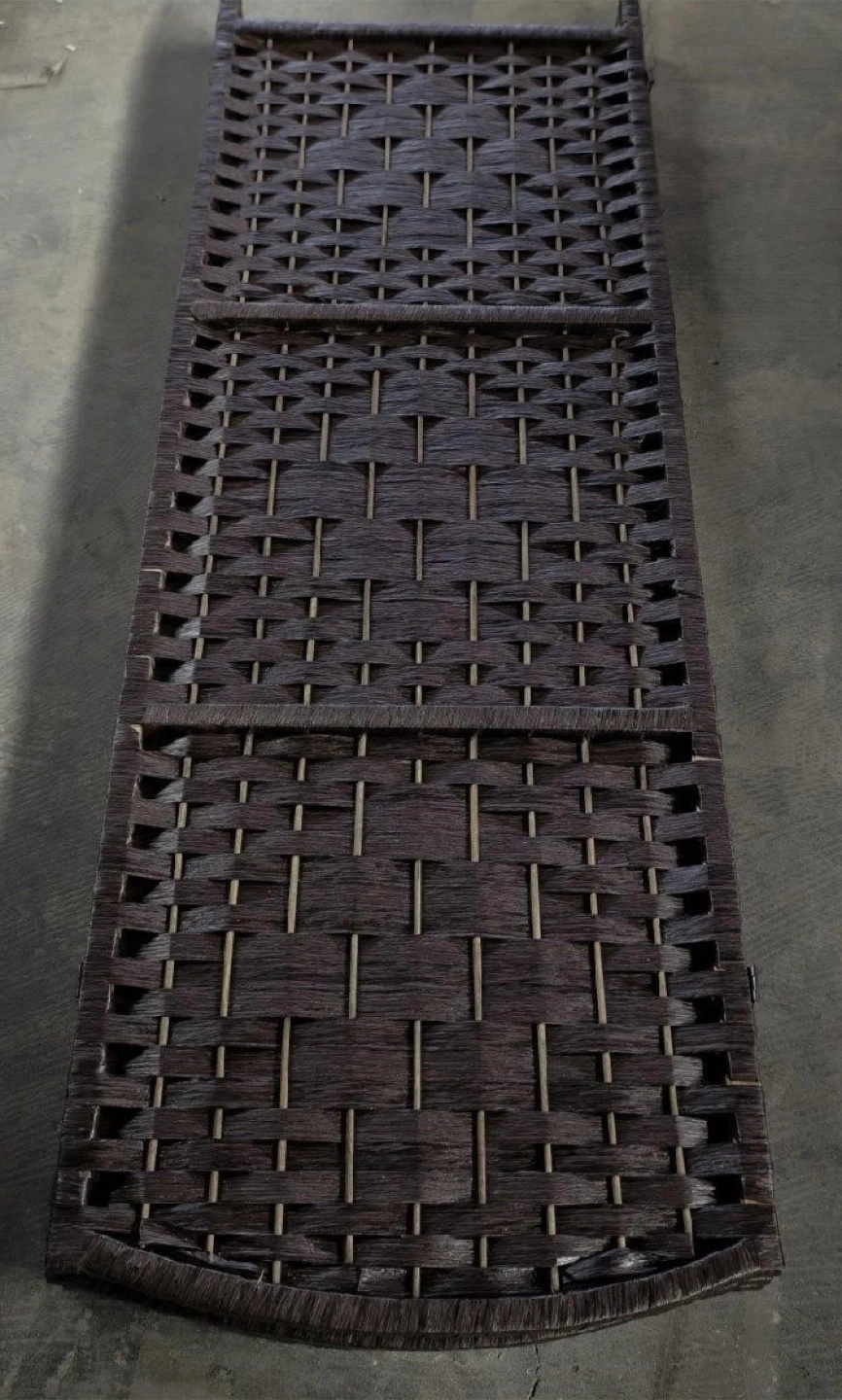 New 6Ft, 3 Panels Room Divider, Brown - photo 5
