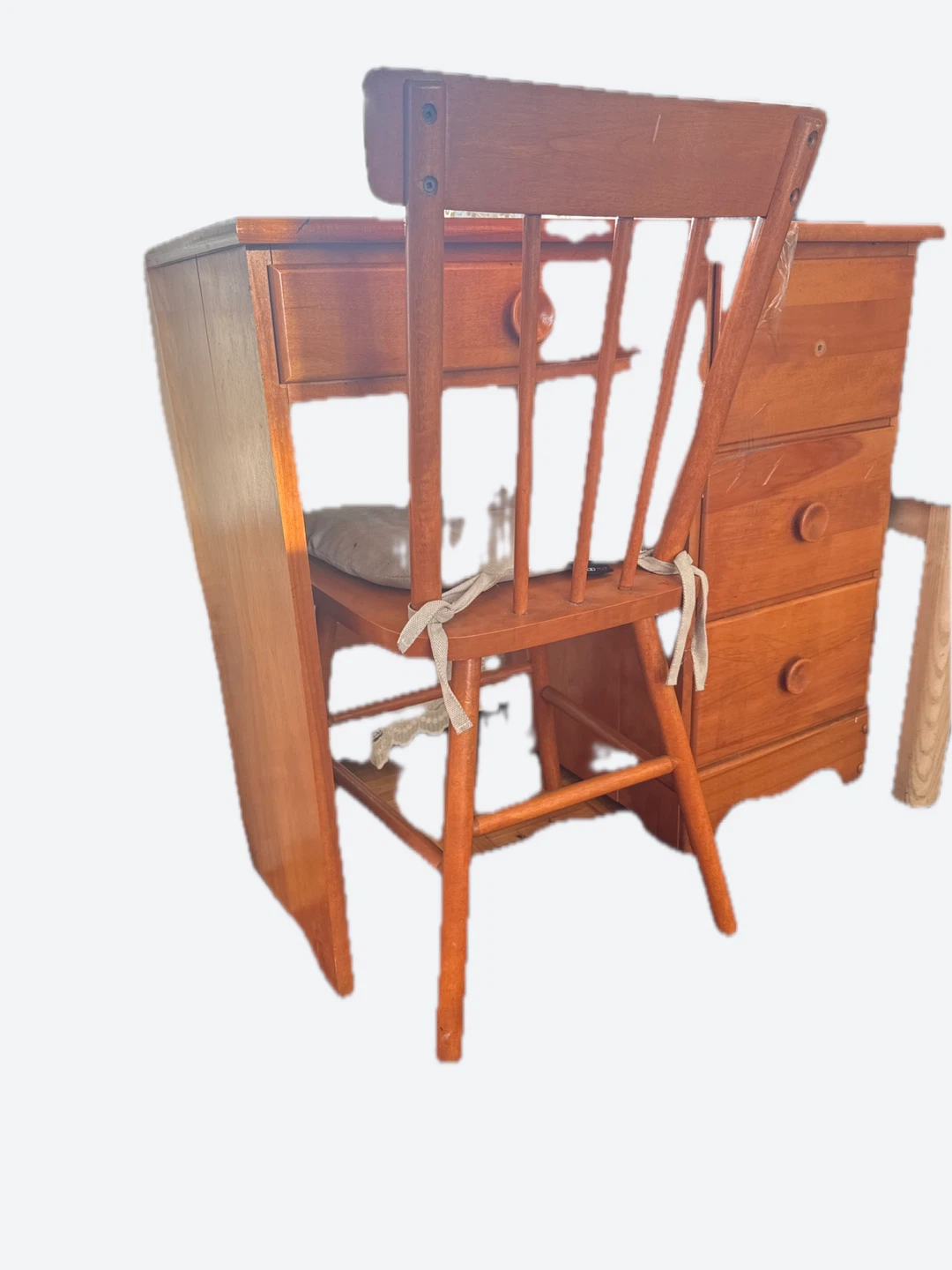Vintage Wooden Child's Desk and Chair