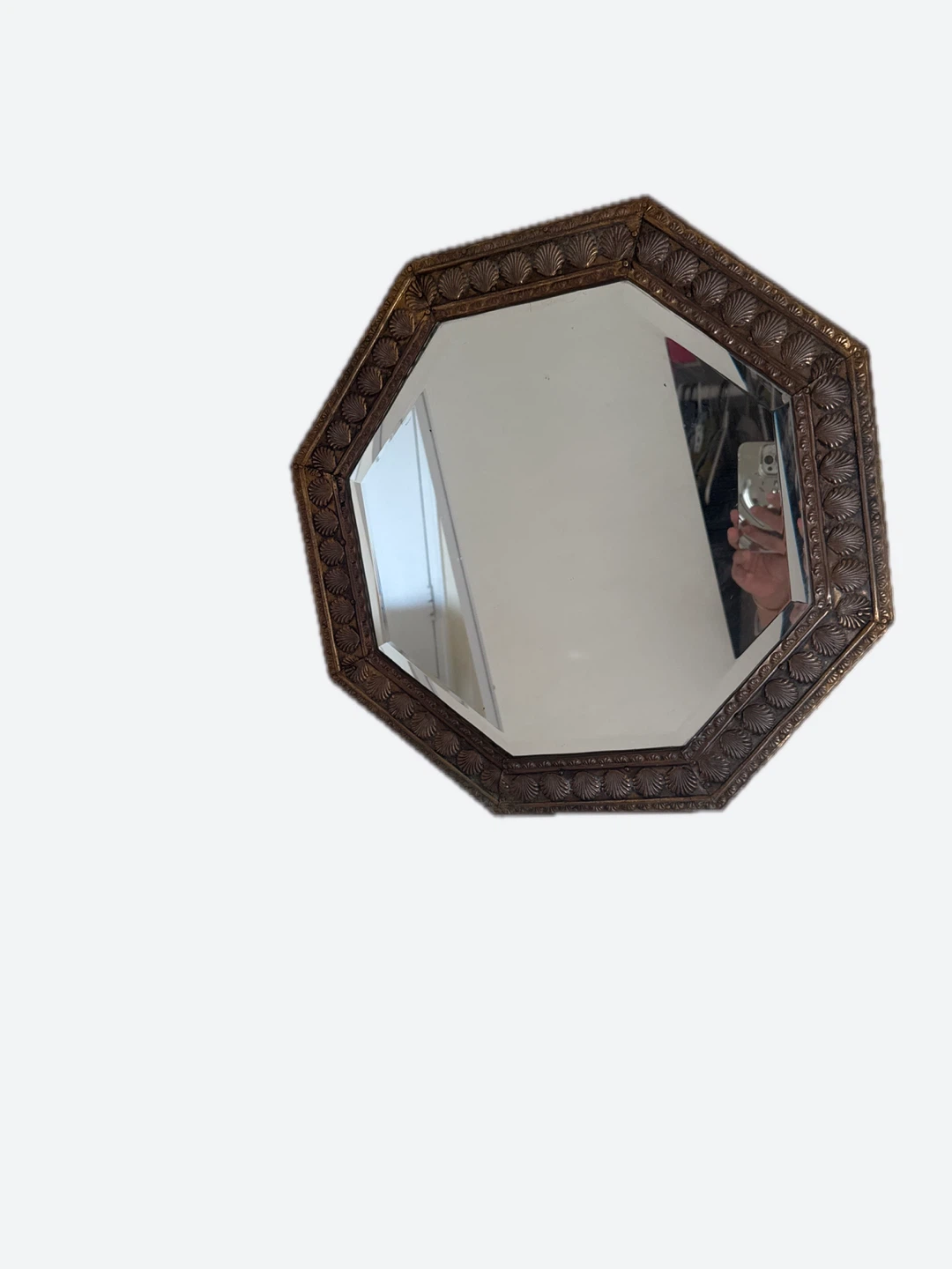 Octagon Shell Accent Mirror