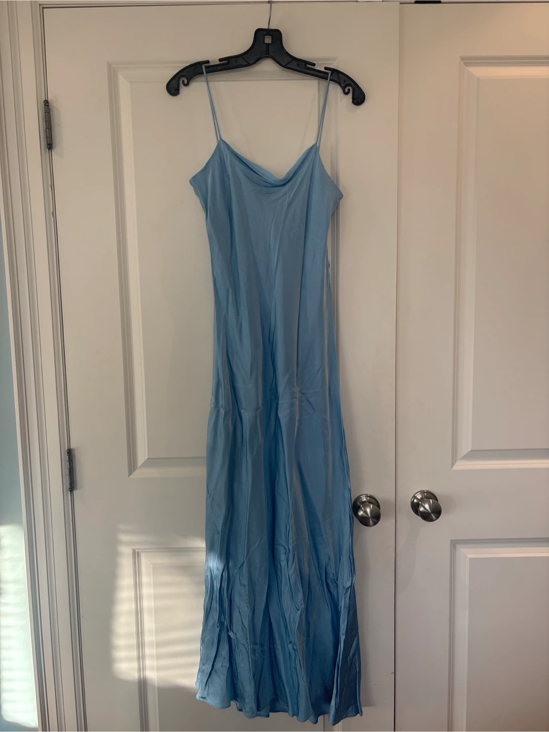 MANGO - Light Blue Slip Dress - Size 8