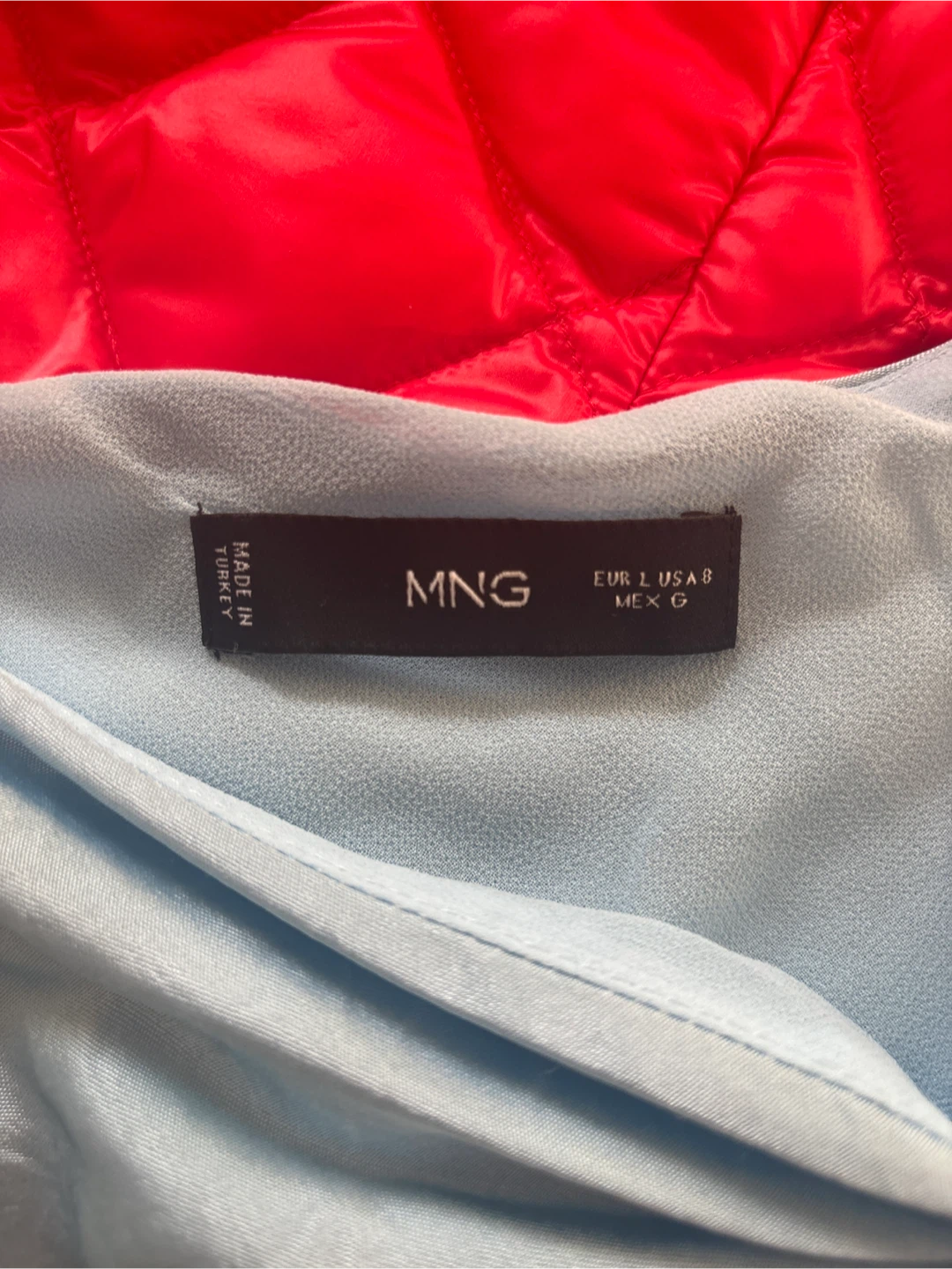 MANGO - Light Blue Slip Dress - Size 8 - photo 2