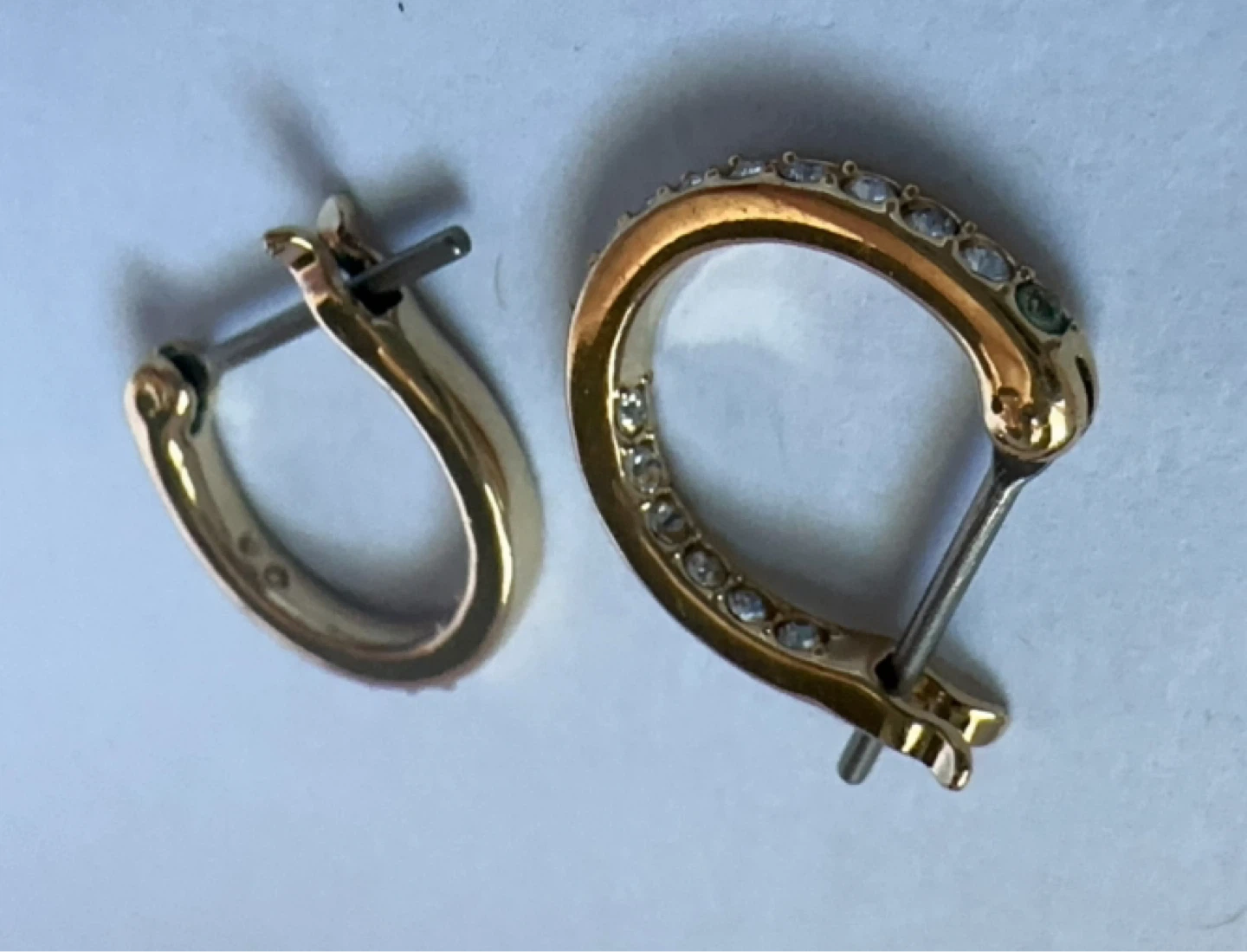 Swarovski Gold Hoop Earrings