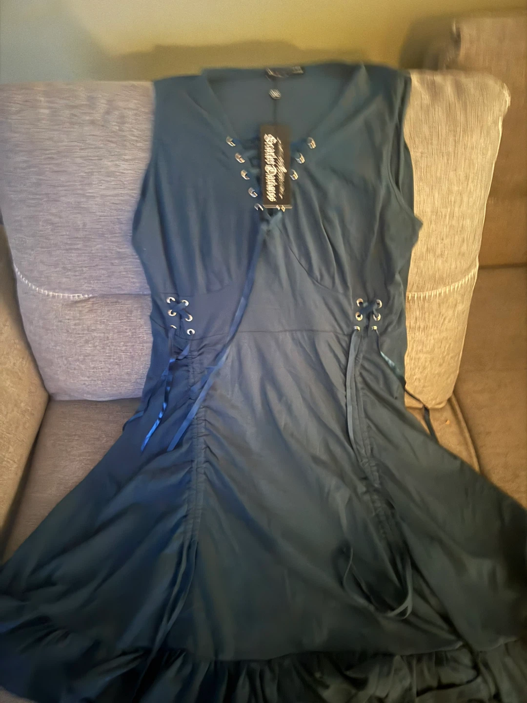 Scarlet Darkness Goth Party Dress - 2XL