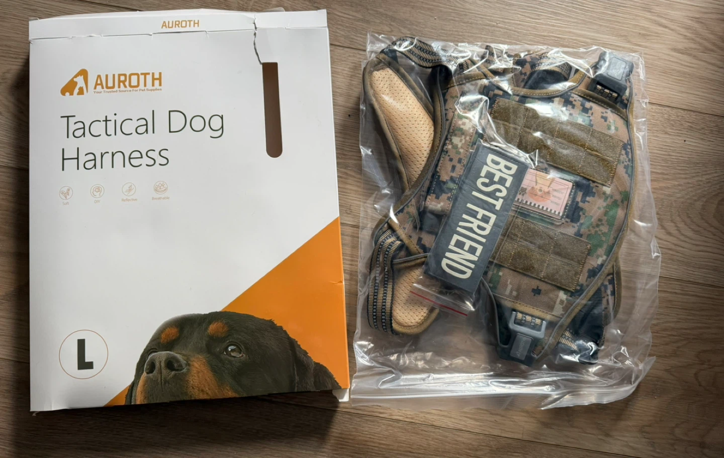 AUROTH Tactical Dog Harness - Size L - New in Box!