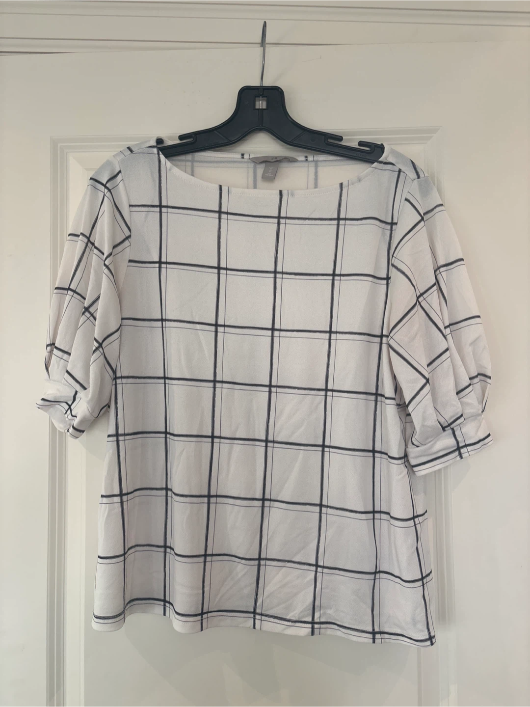 H&M Plaid Blouse - Size M