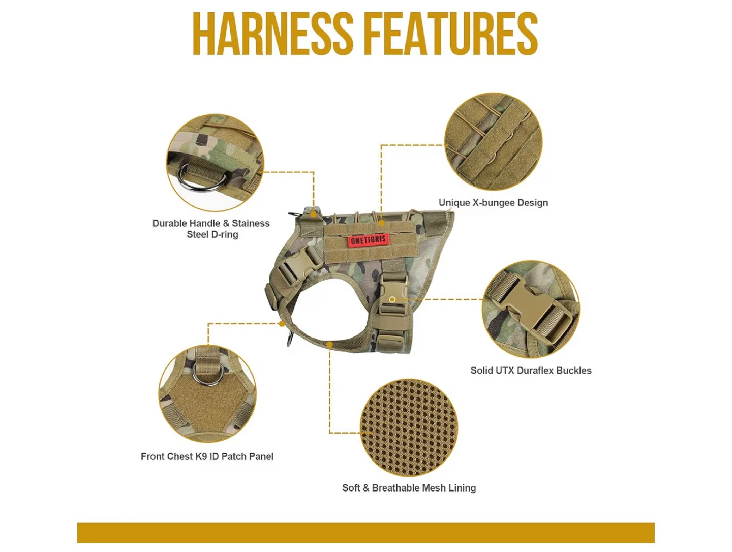 AUROTH Tactical Dog Harness - Size L - New in Box! - photo 3
