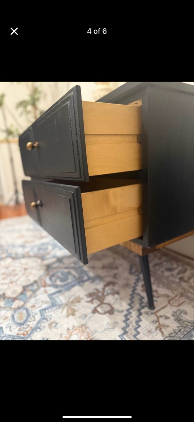 Black Dresser with Gold Hardware - photo 4