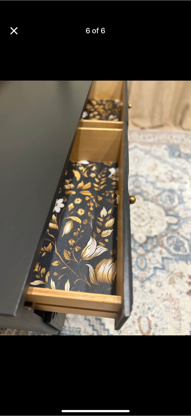 Black Dresser with Gold Hardware - photo 5