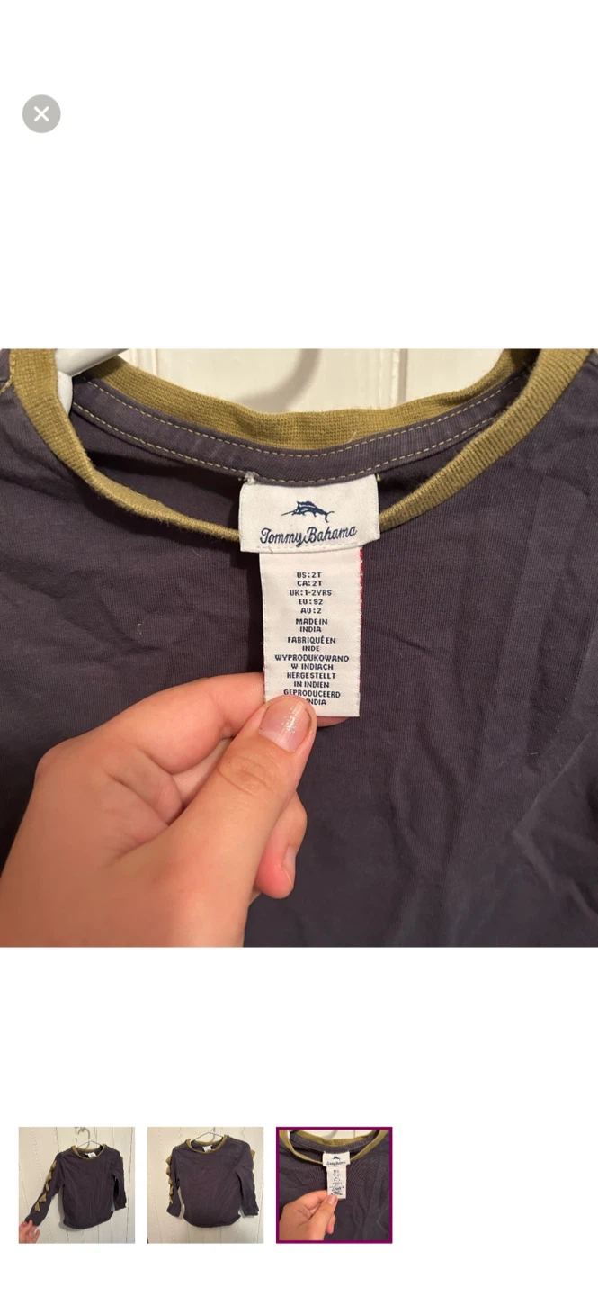 Tommy Bahama Kids Long Sleeve Top - Size 2T - photo 3