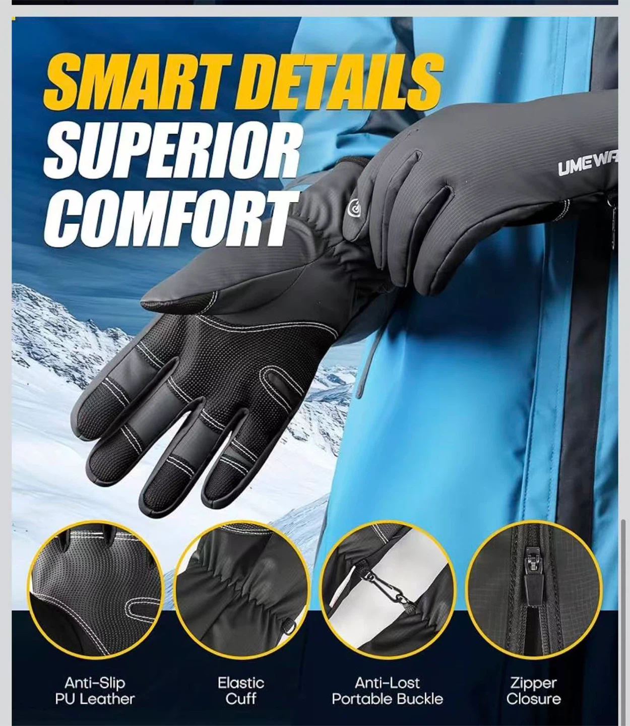 Winter Gloves - Touchscreen, Waterproof - photo 5
