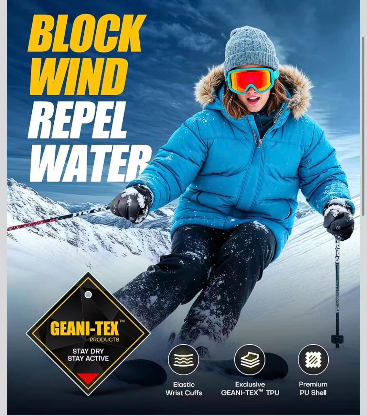 Winter Gloves - Touchscreen, Waterproof - photo 3