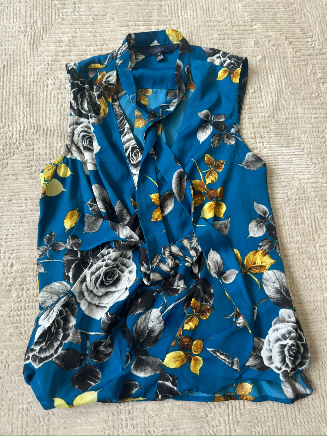 Rachel Roy Floral Sleeveless Blouse - Size S/P