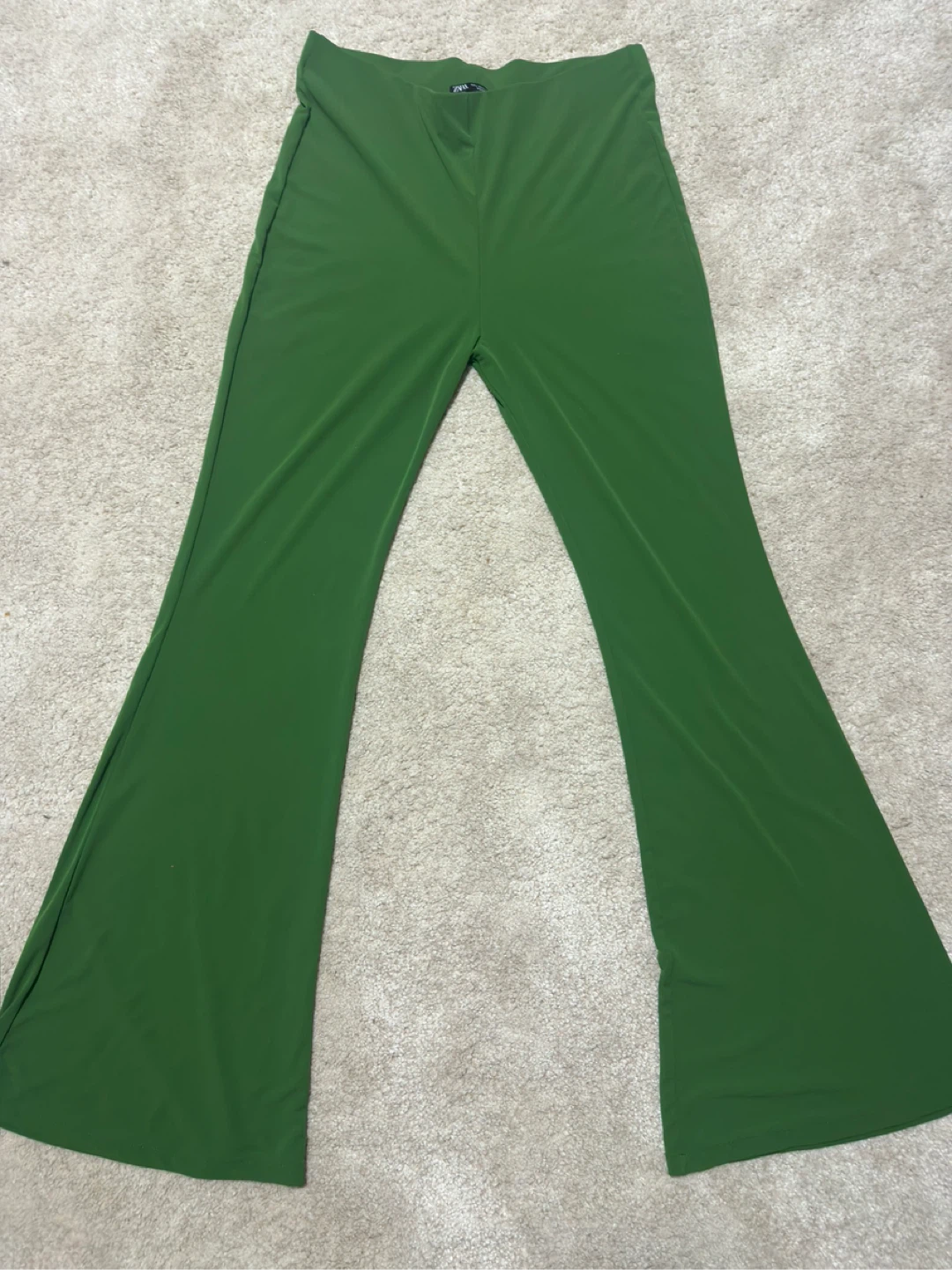 Zara Green Flare Pants - Size L