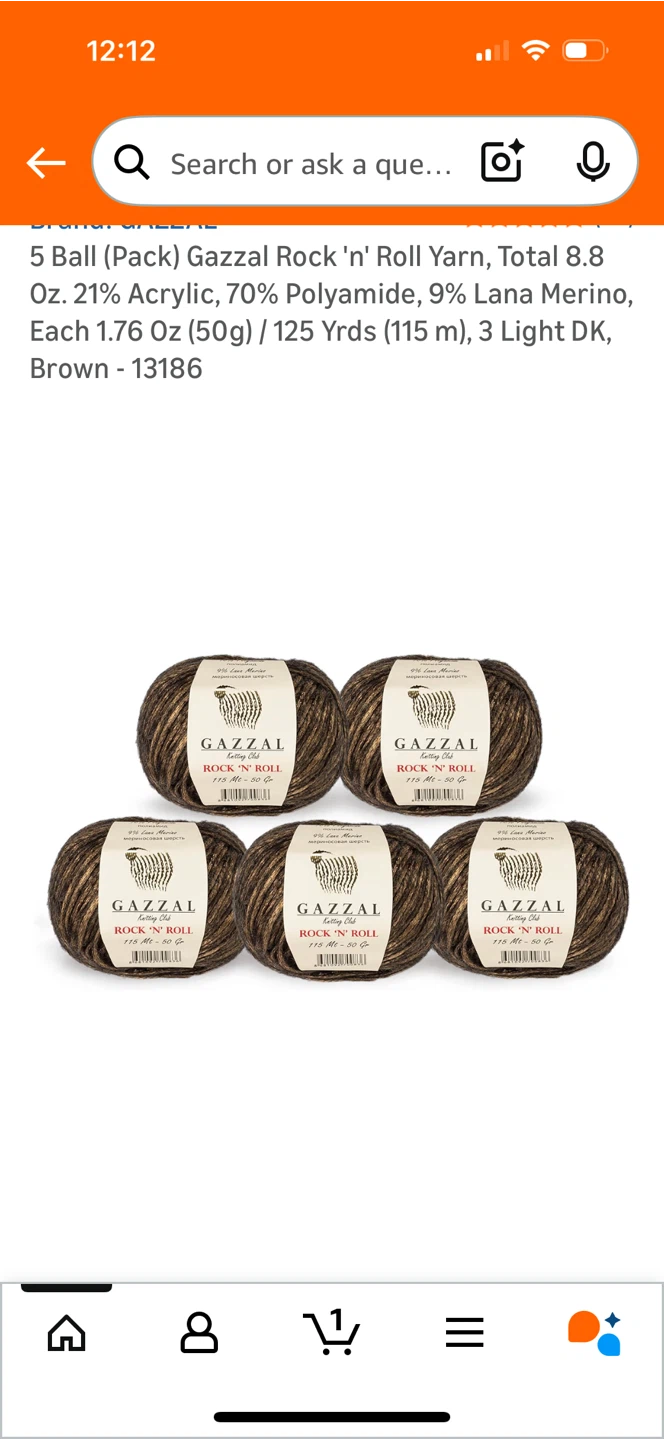 Gazzal Rock 'n' Roll Yarn - 5 Ball Pack - photo 3