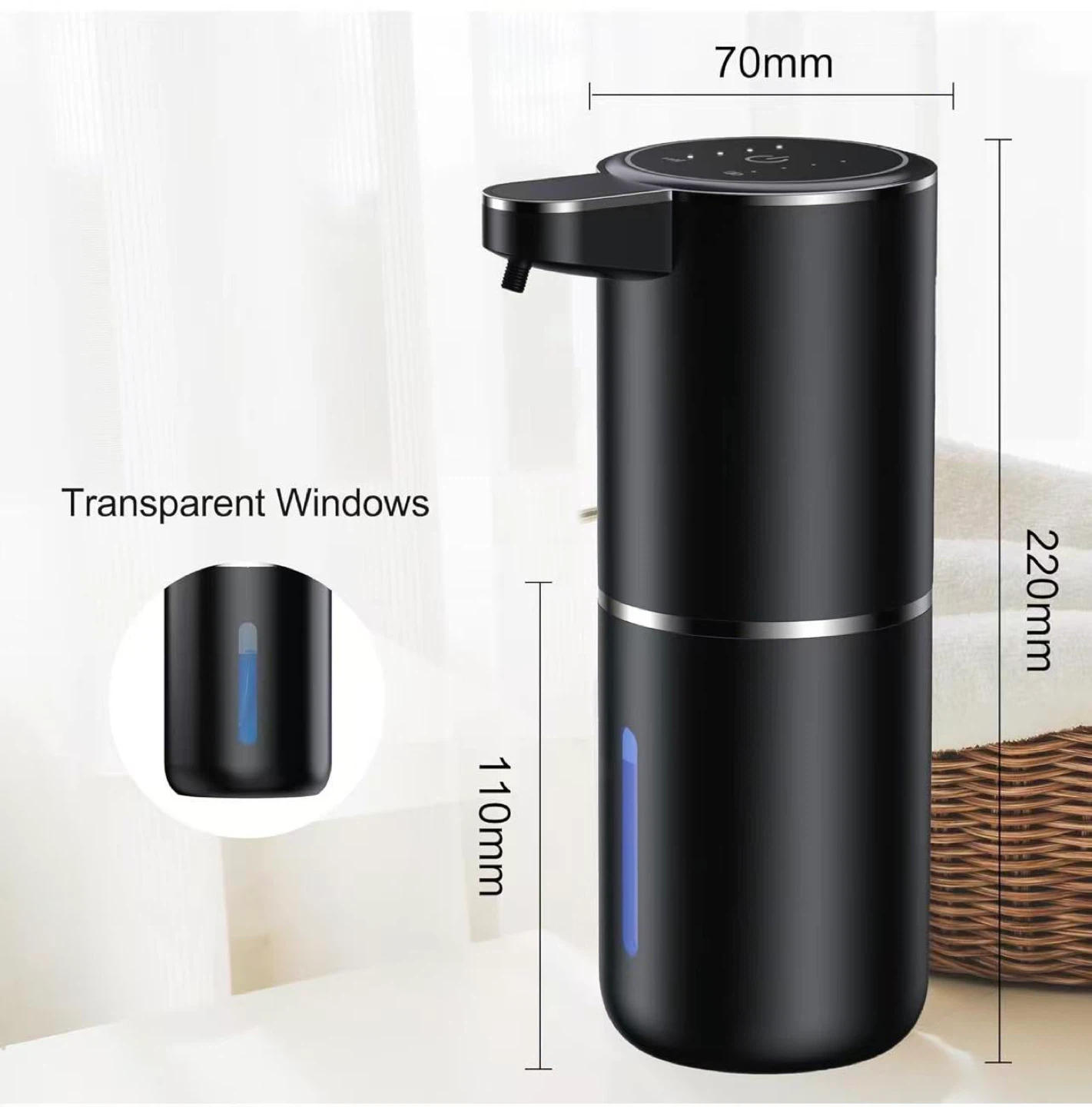 Automatic Soap Dispenser - Black - photo 3