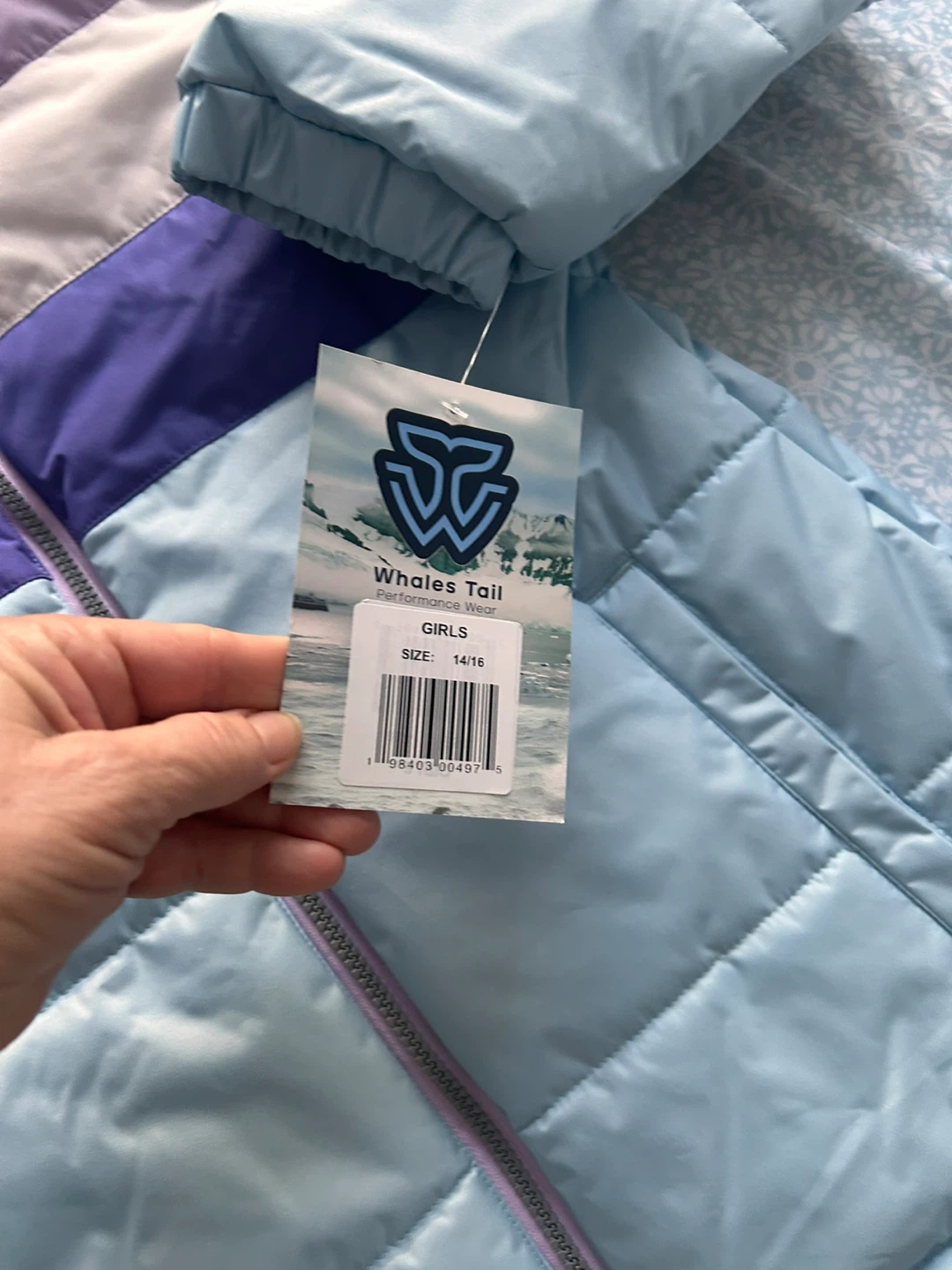Whales Tail Girls' Puffer Jacket - Size 14/16 - photo 4