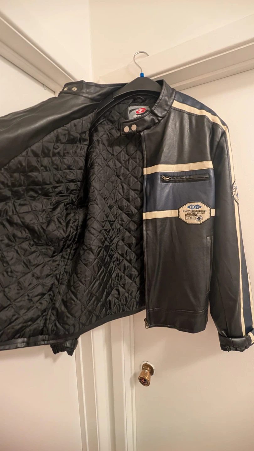Urban Rags Black Leather Jacket - XL/TG - photo 3