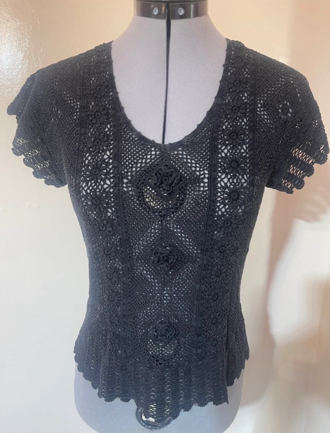 Crochet Top - Black
