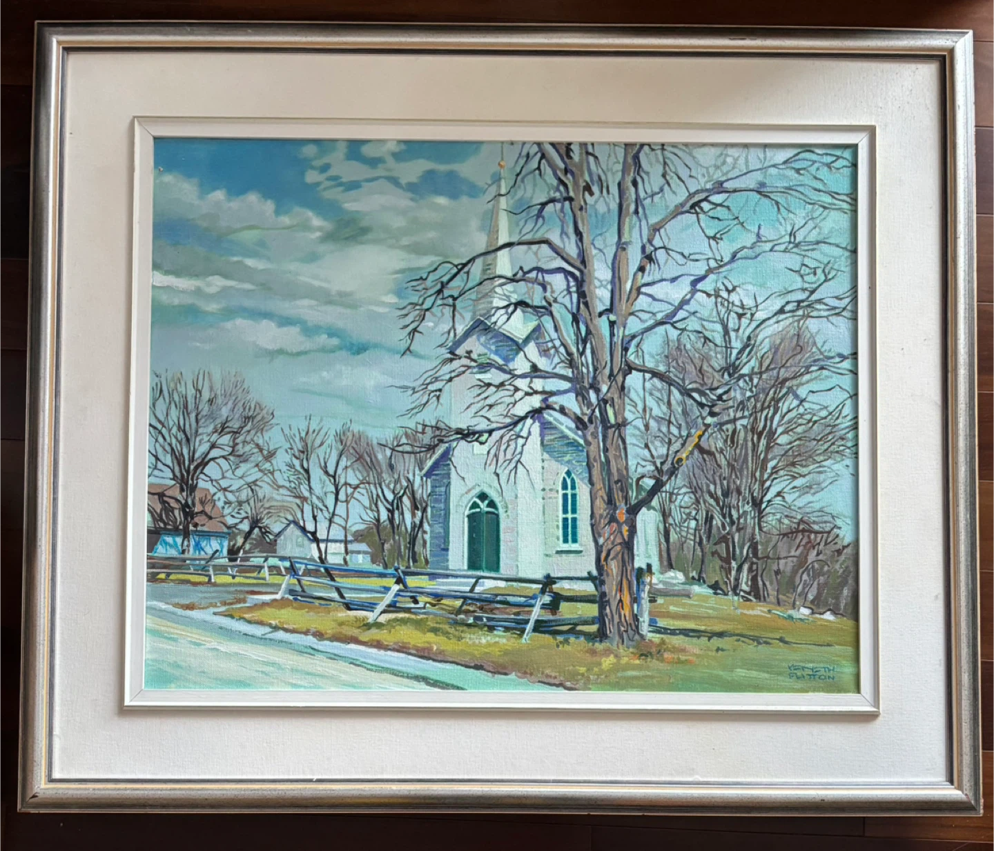 Church Strathcona Oil Painting 22"x28"
