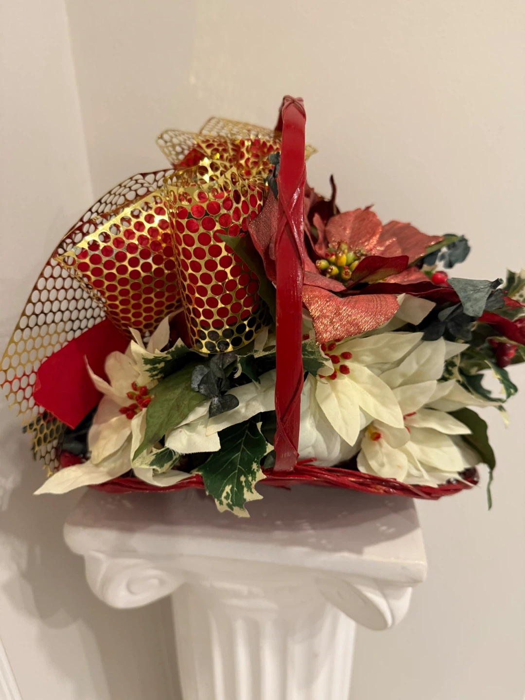 Festive Holiday Floral Basket from Michael’s
