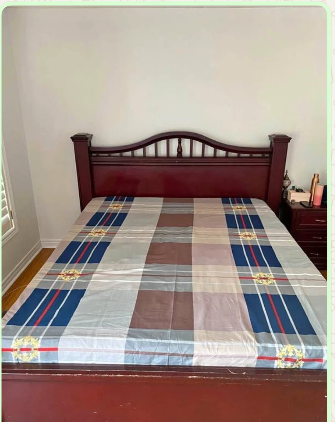 Dark Wood Bed Frame - photo 2
