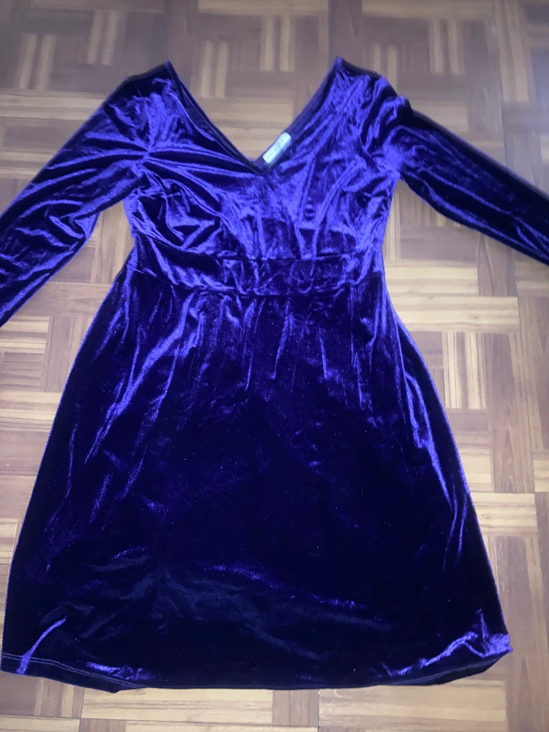 Purple Velvet Dress Size XL