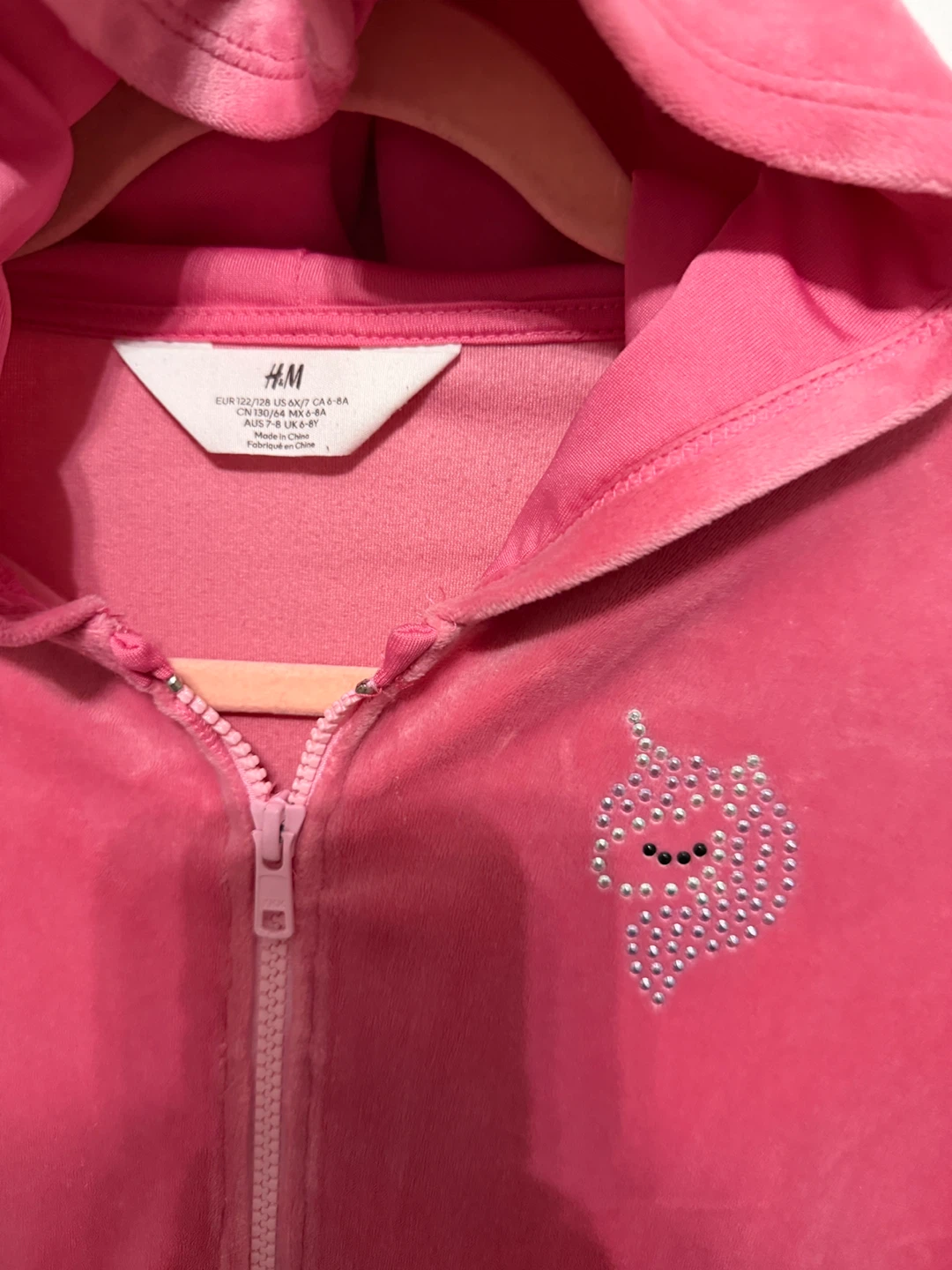 Size 6/8 -2 velour hooded cardigans - photo 5