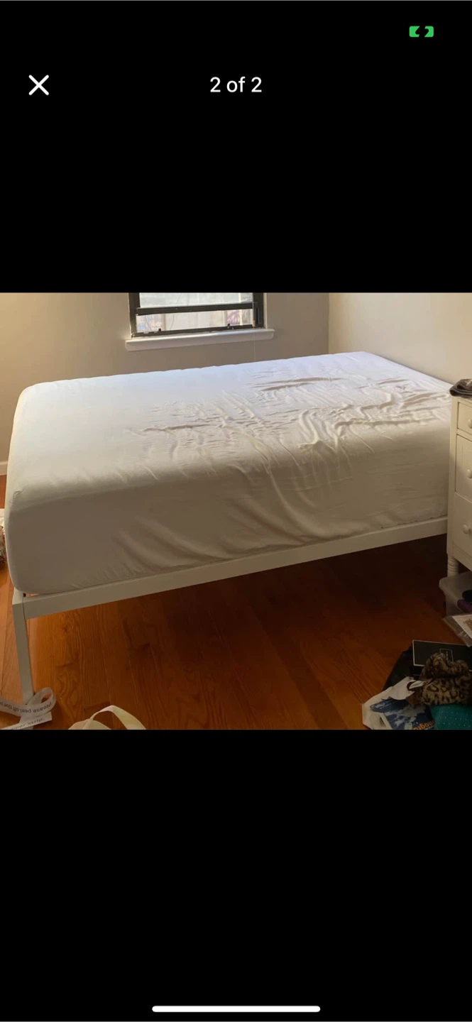 Queen Size Bed Frame - White - photo 2