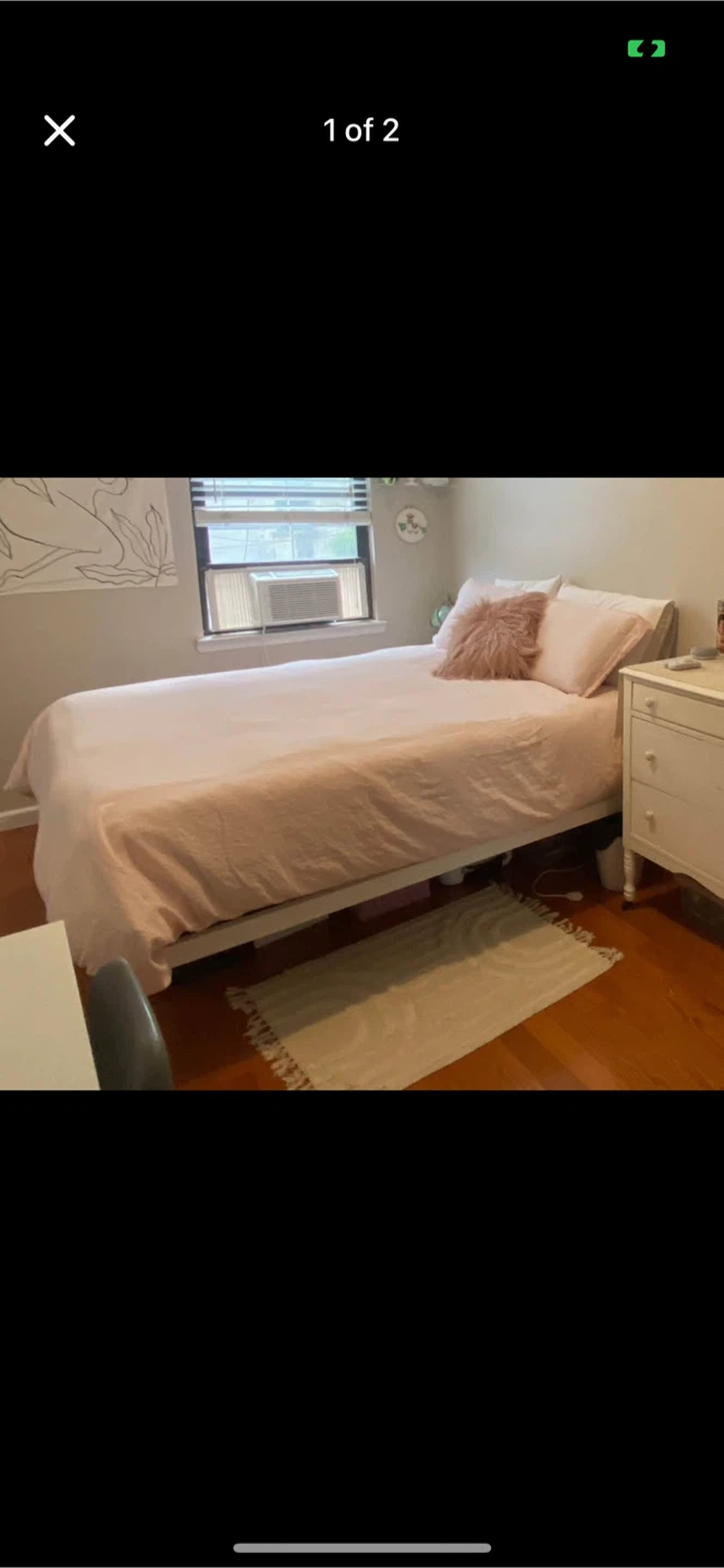 Queen Size Bed Frame - White